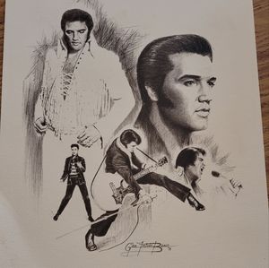 5 Portraits of Elvis Presley by Glen Fortune  Banse